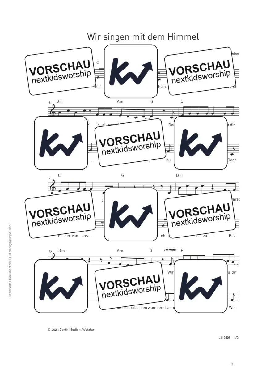 Cover Wir singen mit dem Himmel