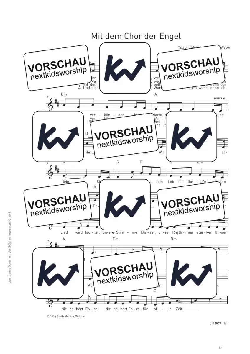 Cover Mit dem Chor der Engel