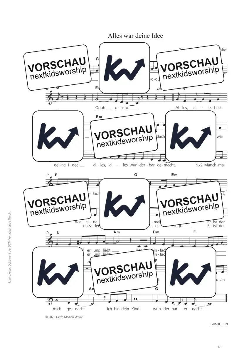Cover Alles war deine Idee