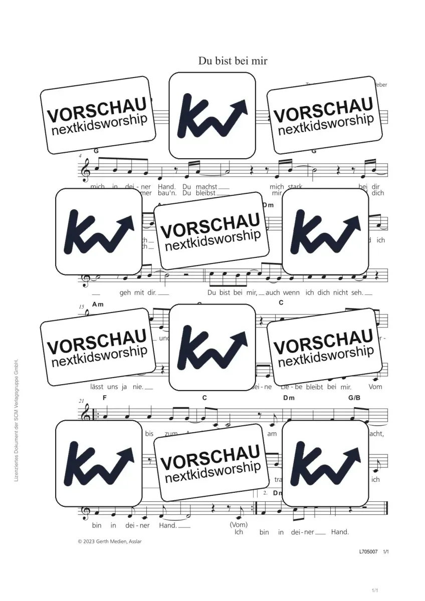 Cover Du bist bei mir