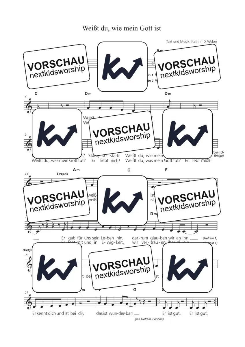 Cover „Weißt du, wie mein Gott ist“